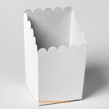 Коробка для картофеля фри "Стакан", белая, 200 г