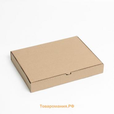 Коробка для пирога, крафтовая, 39 х 25 х 6 см