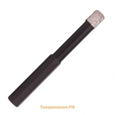 Сверло алмазное по керамике DISTAR Keramik Pro, 08 x 30 мм, сухой рез, хвостовик S10