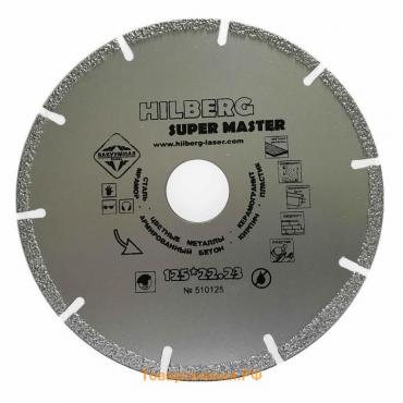 Диск пильный для УШМ HILBERG Super Master, 125 х 22 мм