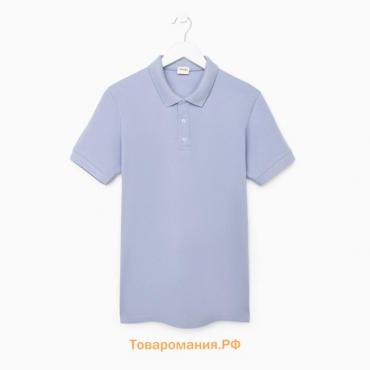 Футболка (поло) мужская MINAKU REGULAR FIT: цвет серый, р-р 46