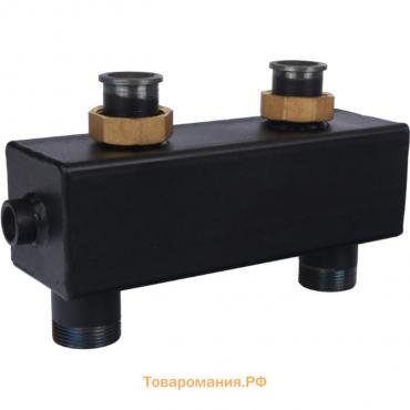 Гидравлическая стрелка ROMMER RDG-0015-004002, 1 1/4", 4.53 м3/час, с накидными гайками