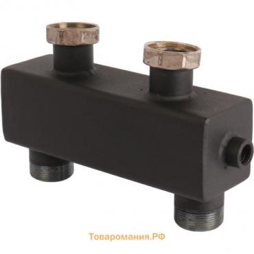 Гидравлическая стрелка ROMMER RDG-0015-004003, 1 1/2", 5.60 м3/час, с накидными гайками