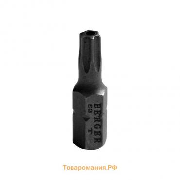 Биты магнитные BERGER BG2391, TORX c отверстием T20Hx25 мм, 2 шт., S2