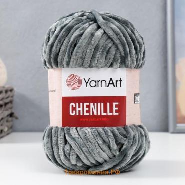 Пряжа "Chenille" 100% микрополиэстер 90м/100гр (560 серый)