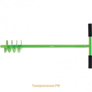 Бур садовый. шнековый, d - 110 мм, длина 79 см, зелёный