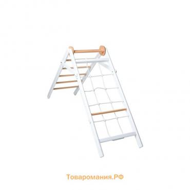 Детский спортивный комплекс мини Piccolo angolo in legno bianco-naturale PS-109