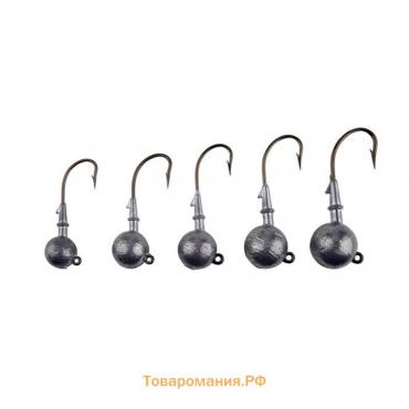 Джиг-головка шар, крючок Mustad, 5 шт, 60 г