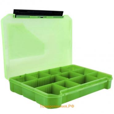 Коробка для приманок, 270х175х40 мм, цвет зелёный