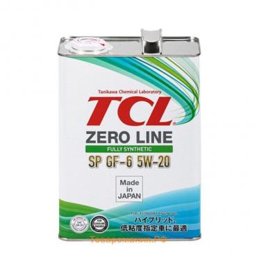 Масло моторное TCL Zero Line Fully Synth, Fuel Economy, SP, GF-6, 5W20, 4 л