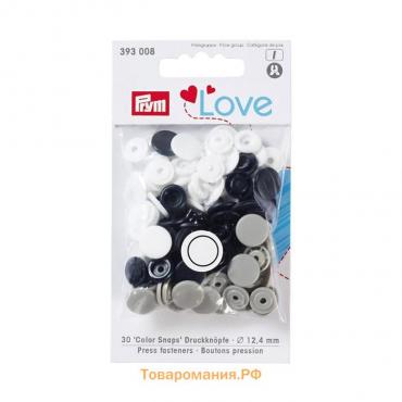 Kнопки Color Snaps PrymLove, размер 12 мм, 30 шт, Prym