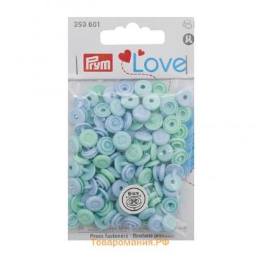 Кнопки ColorSnapsMini имитация стежка Prym Love, голубой 36шт Prym