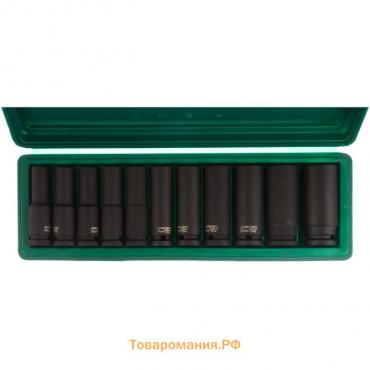 Набор торцевых головок ударных удлиненных Jonnesway S03AD4111S, 1/2"DR, 10-24 мм