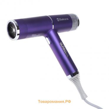 Фен Sakura SA-4051V, 1600 Вт, 3 скорости, 3 темп. режима, концентратор, фиолетовый