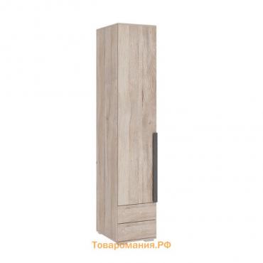 Шкаф однодверный «Лайк 54.01», 400 × 550 × 2100 мм, цвет дуб мария / графит