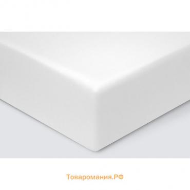 Простыня на резинке Ecoteх «Моноспейс», сатин, размер 160х200х23 см, цвет белый