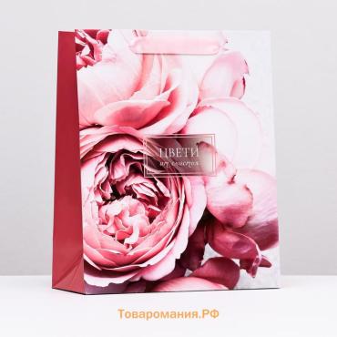 Пакет ламинированный «Цвети от счастья», 26×32×12 см